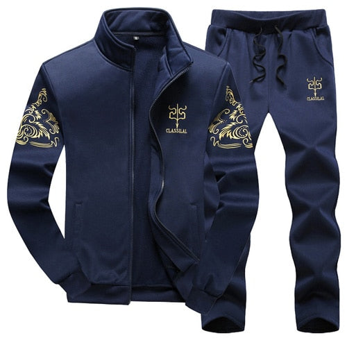 Men's Sportwear two pieces Jacket+Pants sets
