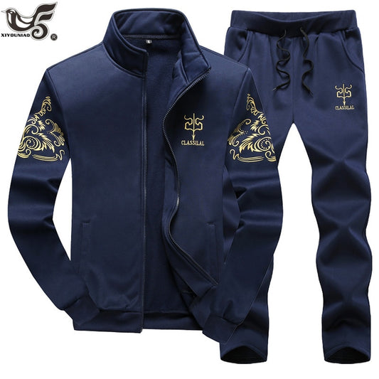 Men's Sportwear two pieces Jacket+Pants sets