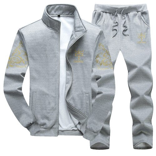 Men's Sportwear two pieces Jacket+Pants sets