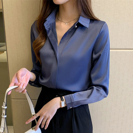 Silk Shirts Women Shirt