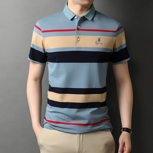 GF Summer Striped Men's Polo Shirts