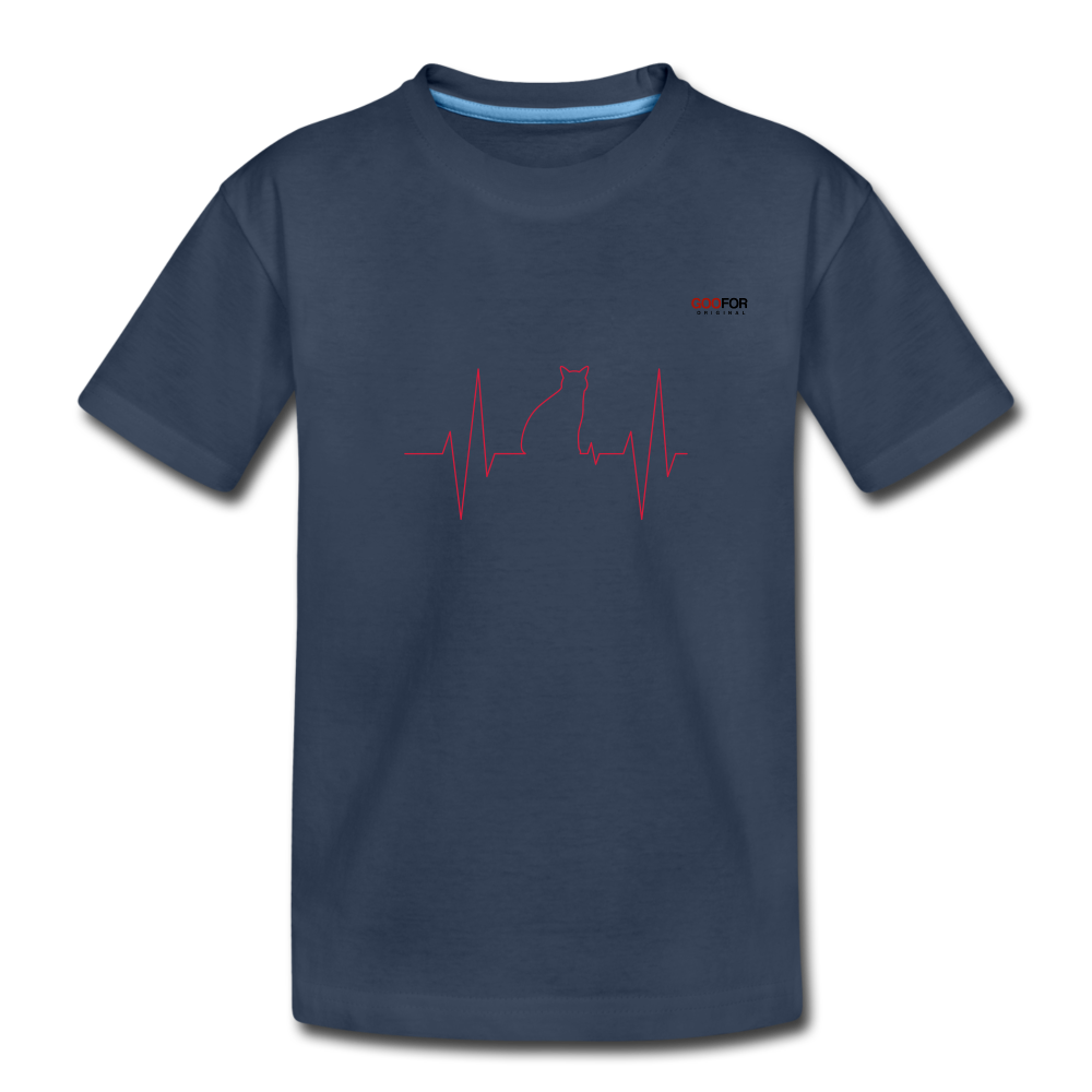 Toddler Premium Organic T-Shirt - navy